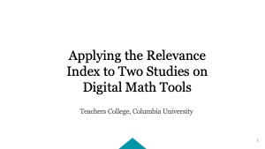 Applying the Relevance Index